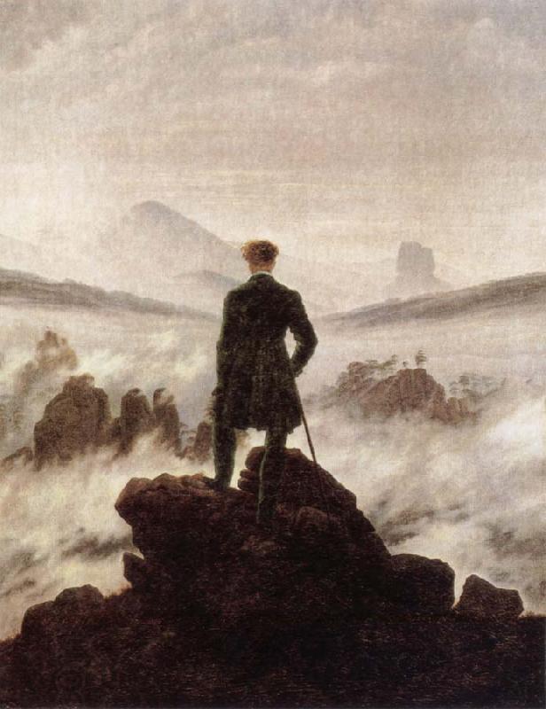 Caspar David Friedrich Wanderer Watching a sea of fog China oil painting art
